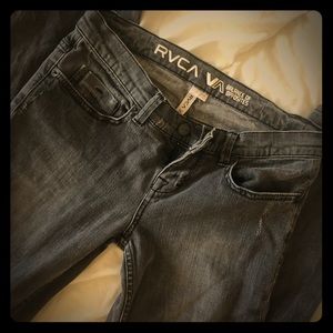 RVCA skinny jeans grey gently used